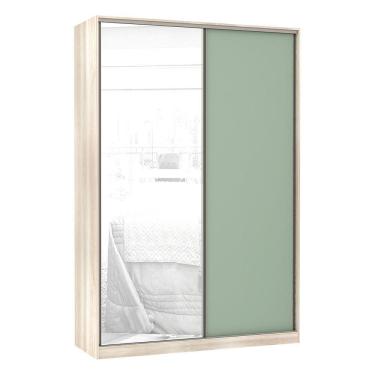 Imagem de Guarda-roupa Solteiro 2 Portas De Correr 160 Cm Verde Jade