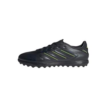 Imagem de adidas Tênis unissex adulto Copa Pure 3 League Turf, Preto/cinza maciço/limão lúcido, 38 BR