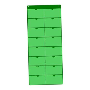 Imagem de SiaBiced Calendário de Bolso para Sala de Aula, em Branco, para Pendurar e Organizar, Calendário Mensal Versátil para Materiais Escolares, Educação Infantil e, Verde