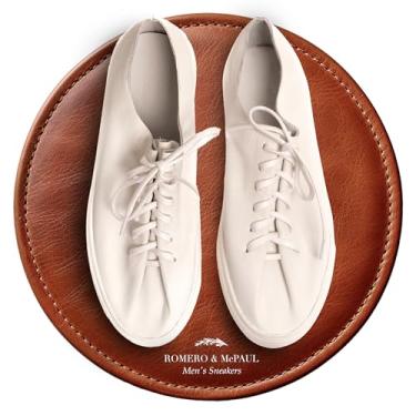 Imagem de Tênis masculino casual Malba | Tênis com alças intercambiáveis | Sapatos confortáveis | Romero e MC Paul, Branco, 38