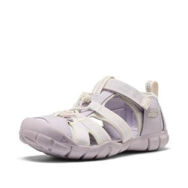 Imagem de KEEN Sandália infantil unissex Seacamp 2 CNX fechada, Cardo/estrela, branco, 15