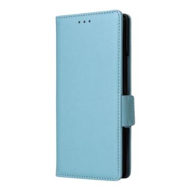 Imagem de LTLMYDAM Capa de couro para Samsung Galaxy Z Fold 7, carteira com função de suporte, fecho magnético, textura de lichia fina, cromada, dobra 7