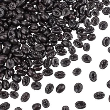 Imagem de OLYCRAFT 1000 g grãos de café artificiais, 2856 peças, decorações de grãos de café falsos, simulação a granel, mini grãos de café artificiais de PVC para decoração de exibição de armário de loja de