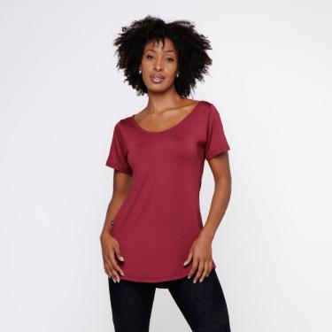 Imagem de Blusa Feminina Manga Curta Gola Redonda Comprida Tapa Bumbum-Feminino