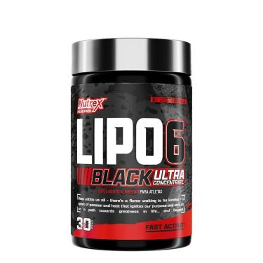 Imagem de Thermo Lipo 6 Black 30 Cáps Ultra Concentrado Termogênico Emagrecedor Lipo Black - Nutrex Research-Unissex