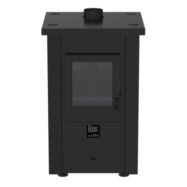 Imagem de Calefator a Pellets Vulcano Preto Fosco 220 V