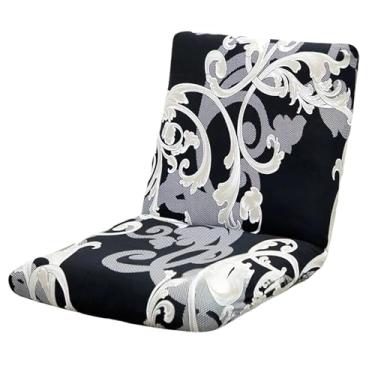 Imagem de GZYLCH Capa universal dobrável para cadeira de jogos, capa elástica ajustável para cadeira de chão, capa protetora lavável para sala de estar, T