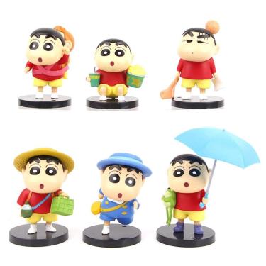 Imagem de Figura Toy Crayons Shins Chans Anime 6 unidades/lote colecionável