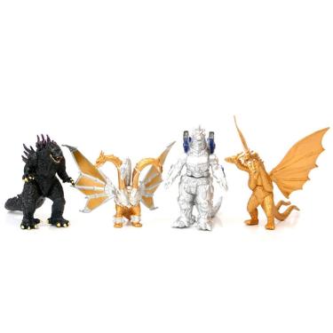 Imagem de Figura de anime, brinquedo, modelo colecionável, estátua Godzillas x4