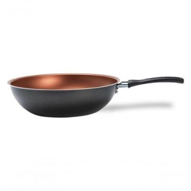 Imagem de Wok 26 Cm 3 L Revestimento Pro-flon Antiaderente Cor Cinza Range Linha