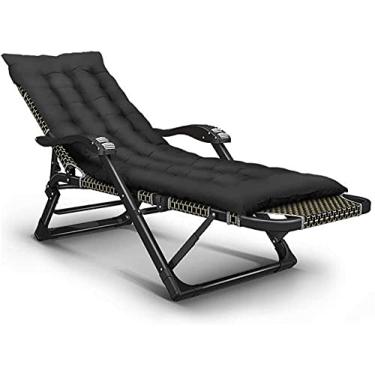 Imagem de Poltrona reclinável dobrável, resistente, dobrável, gravidade zero, cadeiras reclináveis, à prova d'água, espreguiçadeiras, espreguiçadeiras, decks, metal, para jardim ou escritório