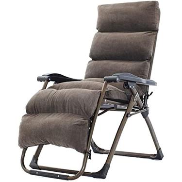 Imagem de YYBOES Cadeira dobrável reclinável dobrável, espreguiçadeira portátil para mulheres grávidas, cadeira inclinada para casa com almofadas removíveis, cadeiras de gravidade zero