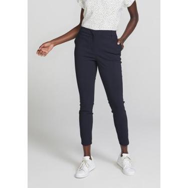 Imagem de Calça Básica Feminina Cintura Média Alfaiataria - Hering, 42, Preto