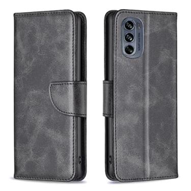 Imagem de For Motorola Moto G62 Lambskin Texture Leather Phone Case