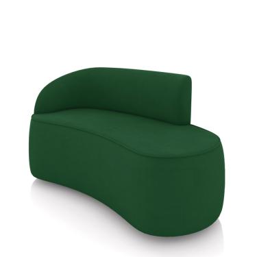 Imagem de Sofá 2 Lugares Orgânico 140 cm Morgan Suede Verde D03 - D'Rossi