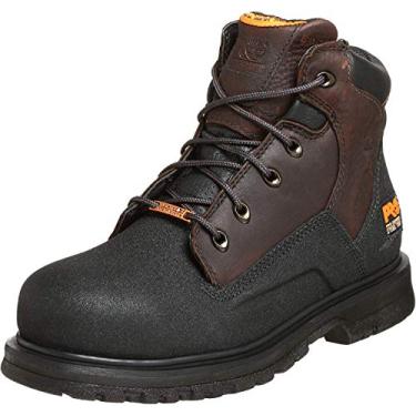 Imagem de Timberland PRO Bota de trabalho industrial masculina Powerwelt 15 cm bico de segurança à prova d'água, Rancher Brown, 11.5 Wide