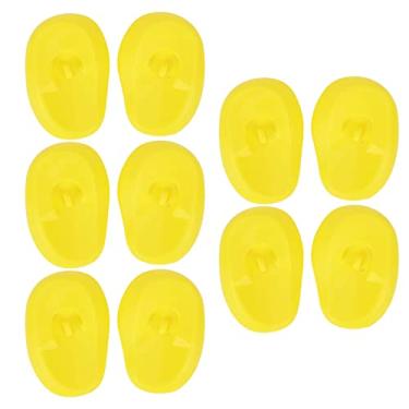 Imagem de Cuofyunl 5 pares protetor de silicone capas de ouvido ergonômico atraente profissional tintura de cabelo capa de ouvido para casa negócios salão de cabeleireiro