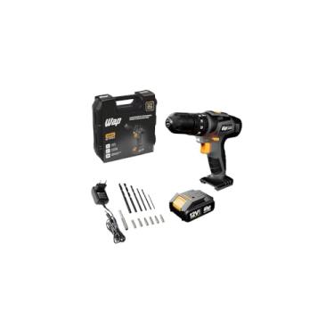 Imagem de Parafusadeira e Furadeira a Bateria 12V, 1.5Ah, Mandril 3/8", 25 Níveis de Velocidade, LED, Bivolt, 19x19x5cm