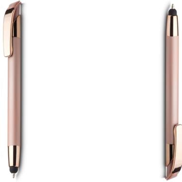 Imagem de Caneta Esferográfica Retrátil com Ponta Touch, Corpo Emborrachado, Escrita Azul, 0.5mm, Material Plástico, Ambidestra (Azul e Verde 2)