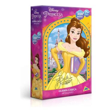 Imagem de Quebra Cabeça Metalizado Bela - 200 Peças - Jak