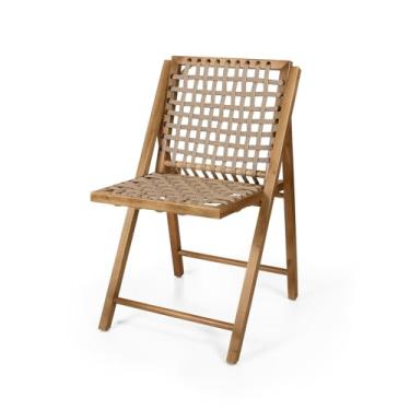 Imagem de Cadeira em Madeira Maciça com Corda Náutica Cor Mel Preebel