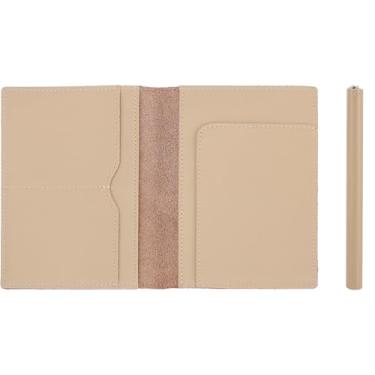 Imagem de STAR VISTA Porta-passaporte de viagem de couro Albatross, design minimalista, capa de couro de flor integral para homens e mulheres - Carteira fina para passaporte, dobrável, bloqueio RFID, Pele de