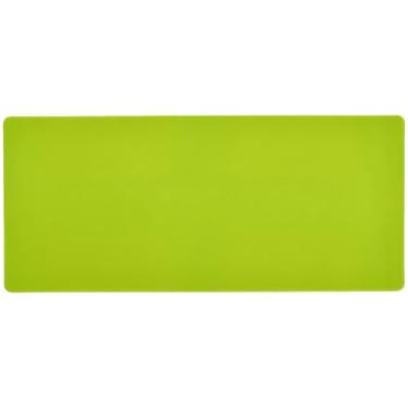 Imagem de Mouse pad liso de cor lisa lima para mesa suave, tapete de mouse grande, 90 x 40 cm, superfície durável para movimentos precisos do mouse, base antiderrapante