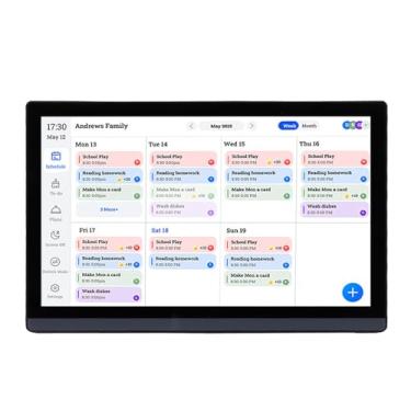 Imagem de Zyyini Calendário Digital Com Moldura Eletrônica Inteligente de 17,3 Polegadas Com Tela Sensível Ao Toque para Tarefas Domésticas, Fácil Configuração e Sincronização Em Tempo Real (#1)