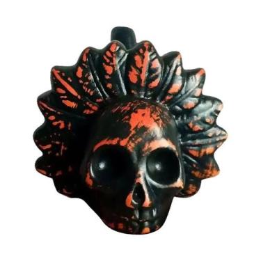 Imagem de Apito Realista Estilo Asteca Para Halloween, Dia Da Mentira, Dia Dos N