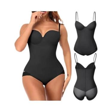 Imagem de Body Shaper Feminino Com Controle De Barriga E Sutiã Embutido, Macacão