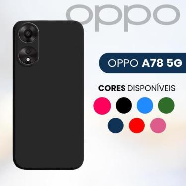Imagem de Capa Silicone Aveludada Oppo A38 A58 A78 Reno 10 12F 12 5G 4G - DB, OP
