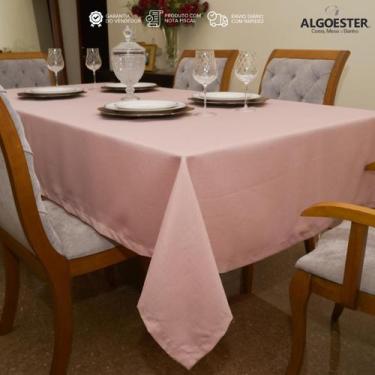 Imagem de Toalha de Mesa Maquinetado 8 Lugares 140X240 cm Cor:Rose - Algoester, 