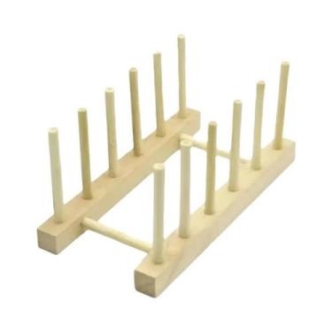 Imagem de Suporte De Armazenamento De Cozinha Multifuncional De Madeira Montado 