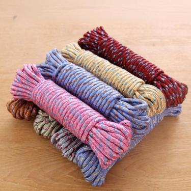 Imagem de Varal multiuso, corda trançada de nylon de 5 metros, fio de linha de roupa resistente para pendurar e secar, portátil leve para uso interno e externo LCC506-03