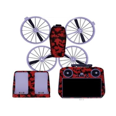 Imagem de Adesivos para DJI Flip, decalque de película de drone, conjunto de adesivos, película protetora antiarranhões para DJI Flip (8)