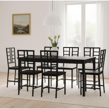 Imagem de Kit 6 Cadeiras Industrial Cozinha Área Externa e lazer Lorena Assento 