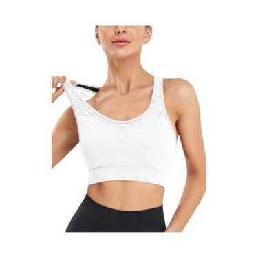 Imagem de Sutiã Esportivo Sem Fio De Alto Impacto Para Mulheres, Respirável, À P