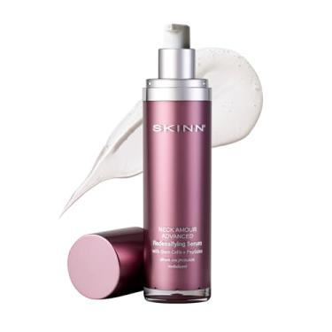 Imagem de SKINN Neck Amour Redensifying Serum - Creme Antienvelhecimento Para Pescoço Com Células-Tronco E Peptídeos Que Suaviza A Pele Flácida E Flácida - Enriquecido Com Proteína De Arroz