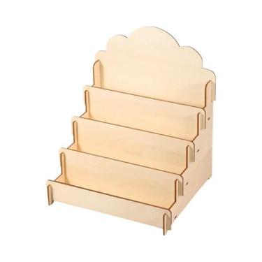 Imagem de Suporte Expositor De Cartões De Saudação De Madeira De Grande Capacida