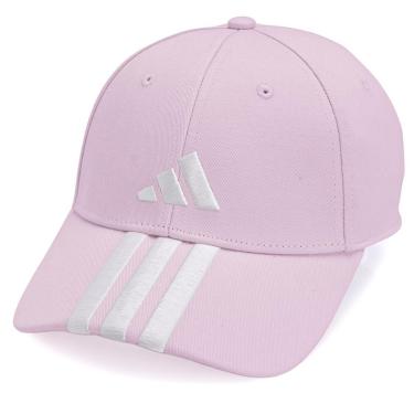 Imagem de Boné Adidas Baseball Três Listras New Logo Rosa e Branco-Unissex