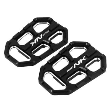 Imagem de Anti-derrapante Para CFMOTO 800NK 450NK Apoio para os pés do piloto dianteiro Pedais de descanso para pés em liga de alumínio CNC(Black B)