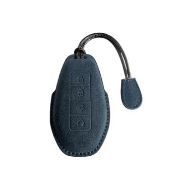 Imagem de Compatível com denza n9 2025 2026 acessórios interiores do carro caso chave de controle remoto chaveiro guarnição guarnição capa(Style C Blue)