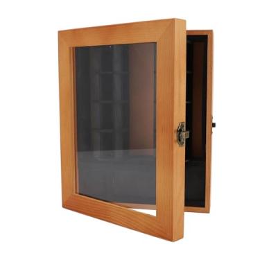 Imagem de Jiawu Ornamento de Estante de Madeira Maciça Criativa Em Miniatura para Alívio de Ansiedade, Decoração de Mesa para Casa ou Escritório, 9,8x7,9x2,8in