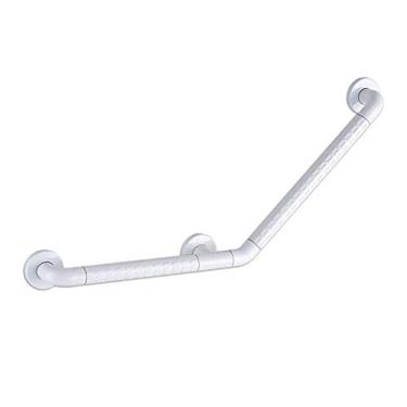 Imagem de Barra de apoio para banheiro, barra de apoio para chuveiro, barra de apoio angular segura em forma de barra de apoio para banheiro, barra de apoio de aço inoxidável, alça de segurança antiderrapante