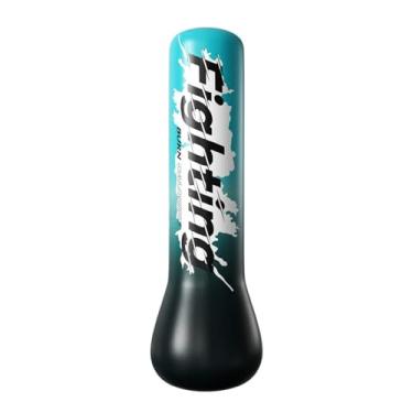 Imagem de QISHENG - Saco de areia inflável de boxe, saco de pancadas independente de 122 cm para adolescentes e adultos, equipamento para treinamento de Taekwondo, karatê e kickboxing.