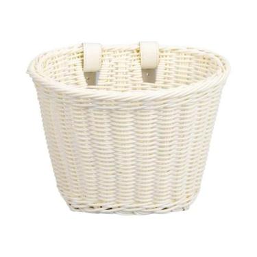 Imagem de Cesta De Bicicleta Infantil De Vime, Cesta Frontal Para Bicicleta, Ace