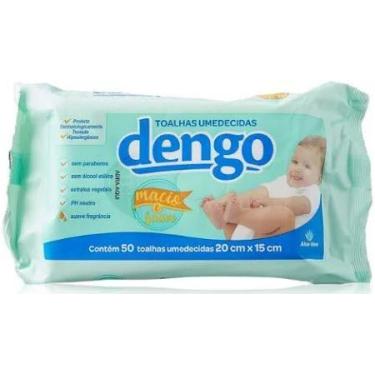 Imagem de Lenço umedecido dengo - 50 unidades para limpeza delicada e proteção d