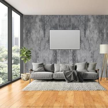 Imagem de Papel de Parede Cimento Queimado Adesivo Auto Colante Lavável Premium (5 metros x 45cm)