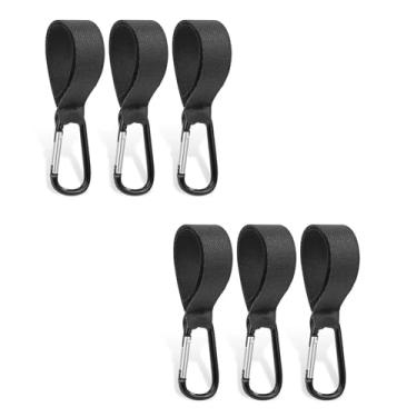 Imagem de Pacote com 6 ganchos de carrinho de bebê para pendurar bolsas de fraldas, clipes de carrinho de bebê, ganchos multiuso para compras, mochila, acessórios de carrinho de bebê, clipes de carrinho de bebê