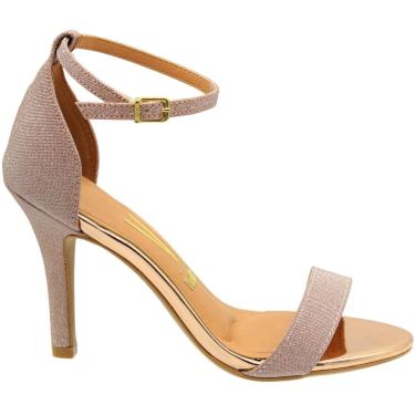 Imagem de Sandália Salto Alto Fino Vizzano Tela Shine Glitter Feminina